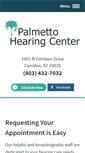 Mobile Screenshot of palmettohearing.com